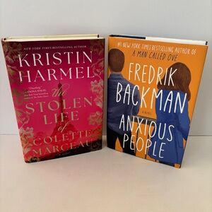 The Stolen Life of Colette Marceau and Anxious People Hardcover Book Bundle